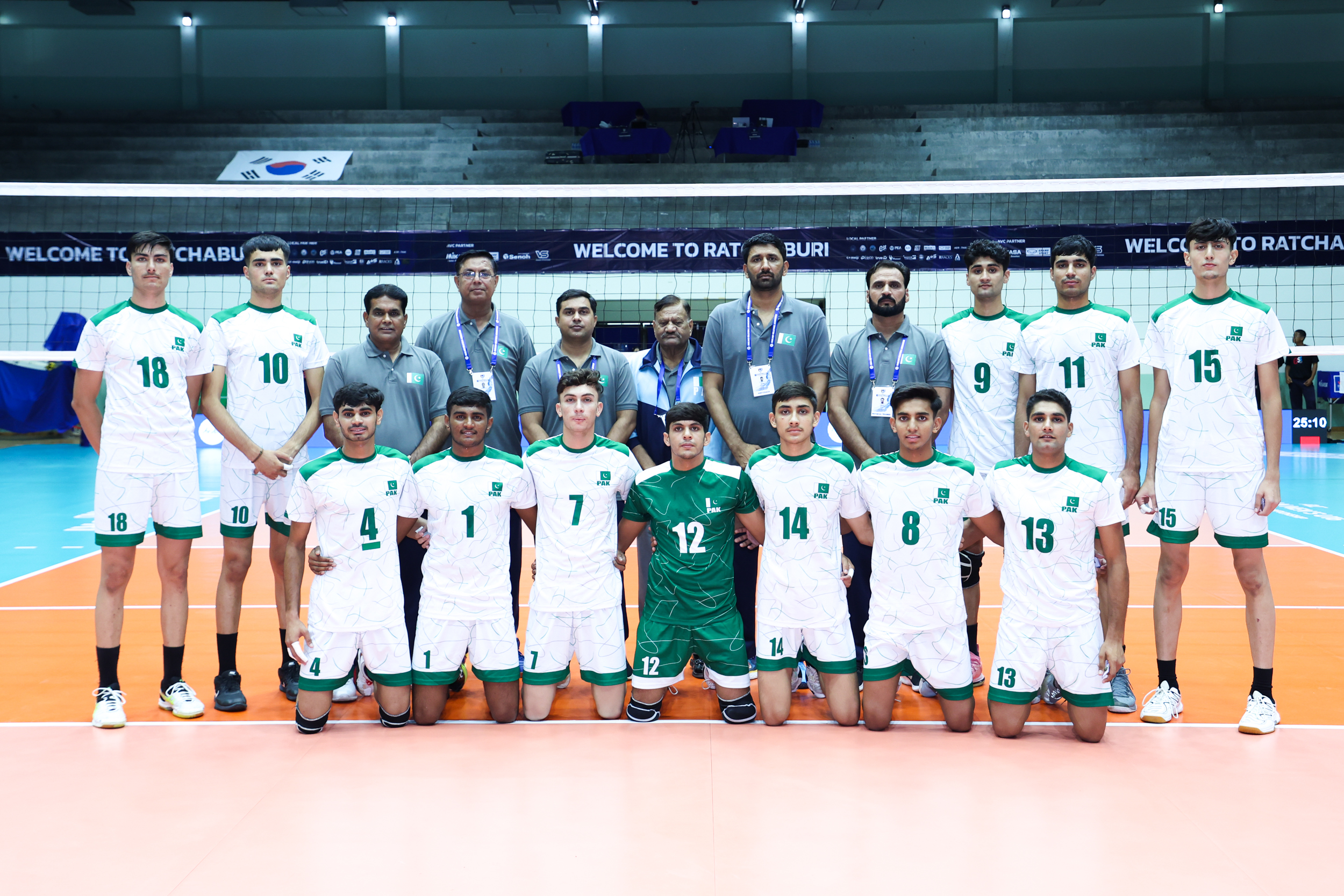 Dominant Start for Pakistan U16 Volleyball Team: Convincing 3-0 Victory Over Korea