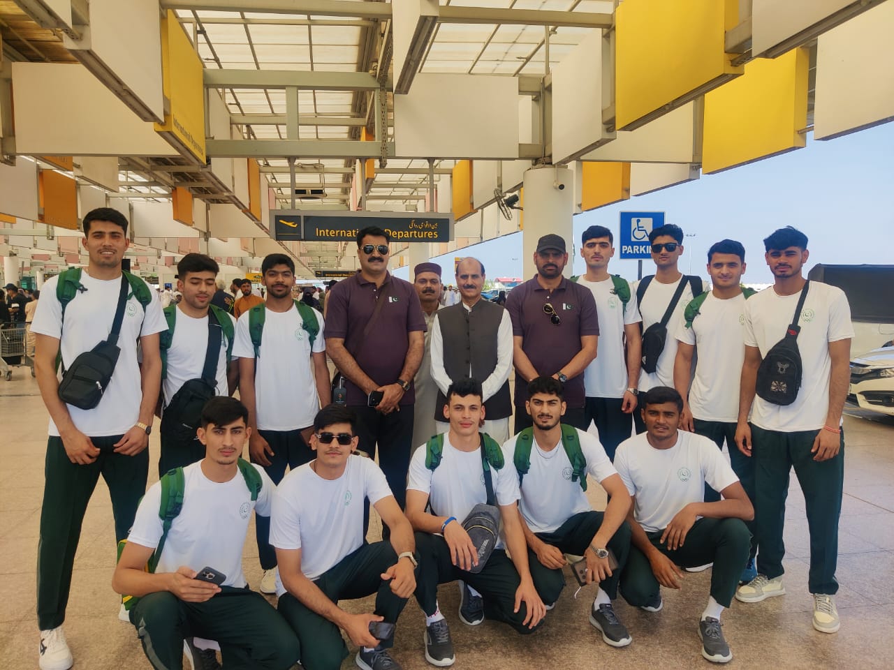 Pakistan Youth Volleyball Team Departs for 3rd Asian Youth Games 2025 in Bahrain