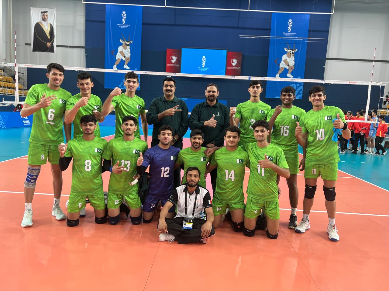Pakistan Youth Volleyball Team Advances to Semi-Finals After Defeating China 3-0 at the 3rd Asian Youth Games 2025, Bahrain